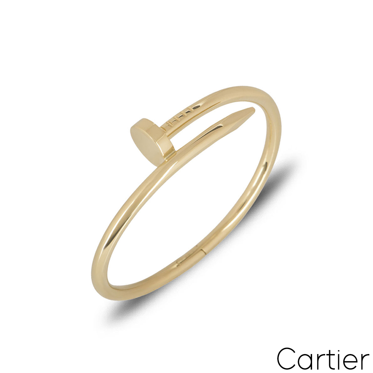 Cartier Yellow Gold Plain Juste Un Clou Bracelet Size 17 B6048217 Cartier Yellow Gold Plain Juste Un Clou Bracelet Size 17 B6048217